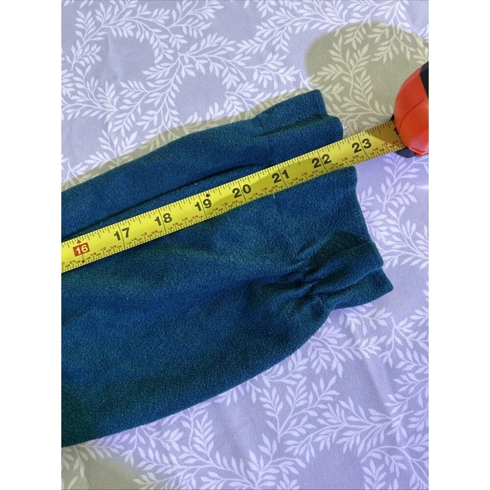 Vtg Teal JC Penny Housecoat-S Ruffle Collar Granny 80s Victorian Cottage